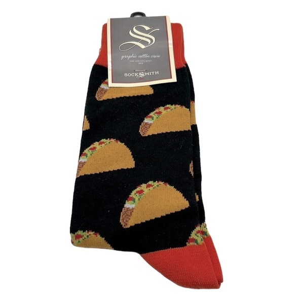 Sock Smith Men's Taco Socks One Size New with tags! - Picture 1 of 5